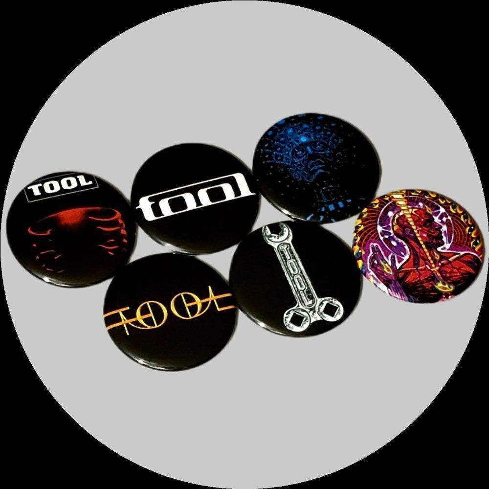 Tool Band Button Pin Badge Brooch